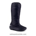 cl OOFOS bota oomg para mujer negro R8F86100