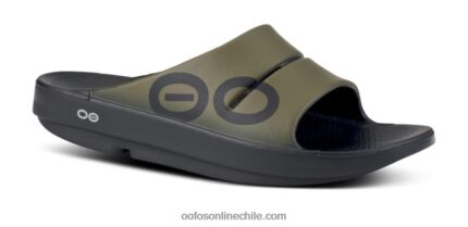cl OOFOS chanclas deportivas ooahh para mujer verde táctico R8F863